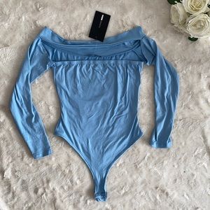 BNWT FASHIONNOVA baby blue bodysuit